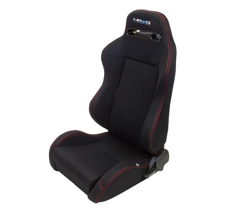 Seat Type-R  Reclinable Black Cloth w/Red Stitch  -  RSC-200L/R