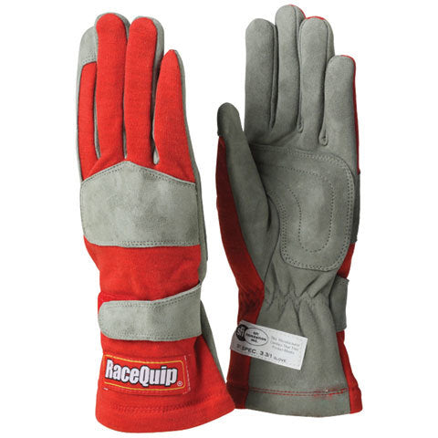 Gloves Single Layer Medium Red SFI  -  351013RQP