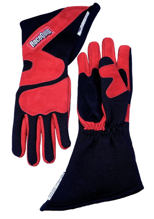 Gloves Outseam Black/Red Large SFI-5  -  358105RQP