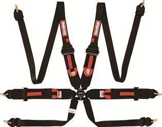 6pt Harness Camlock P/U Lap Black HNR FIA  -  854004RQP