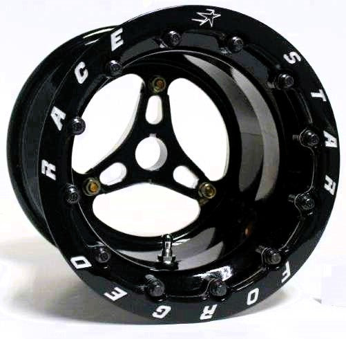 53 Jr Dragster 8x8 Singl e Beadlock Gloss Black  -  53-88SBL