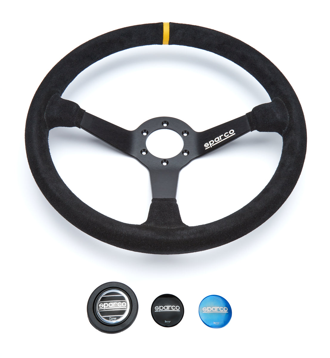 Steering Wheel 368 Black Suede  -  015R368MSN