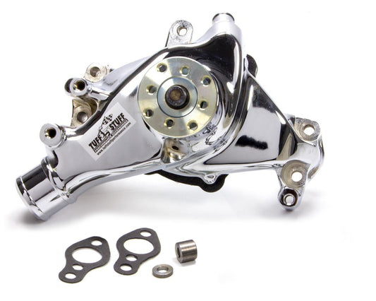 69-96 SBC Water Pump Long Chrome SuperCool  -  1448NA