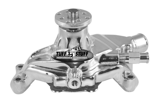 84-91 SBC Corvette Water Pump Polished Aluminum  -  1635ND