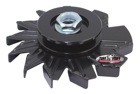 Alternator Stealth Black Fan and Pulley Combo  -  7600AB