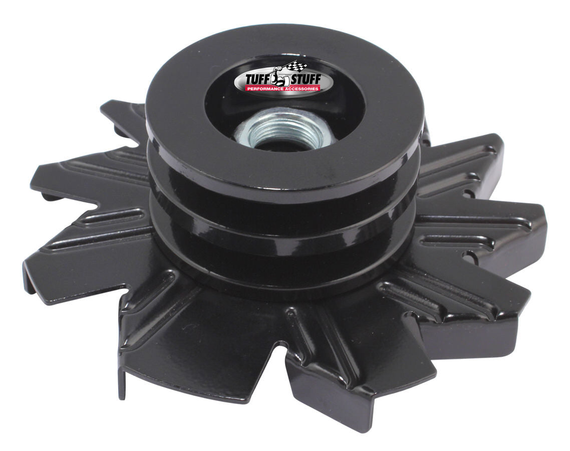 Alternator Stealth Black Fan and Pulley Combo  -  7600BB