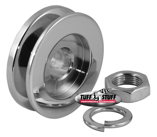 Alternator Chrome Single V-Pulley  -  7610E