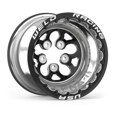 15x12 Blk Alpha-1 Wheel 5x4.750BP 4in BS Blk DBL  -  83B-512278MB