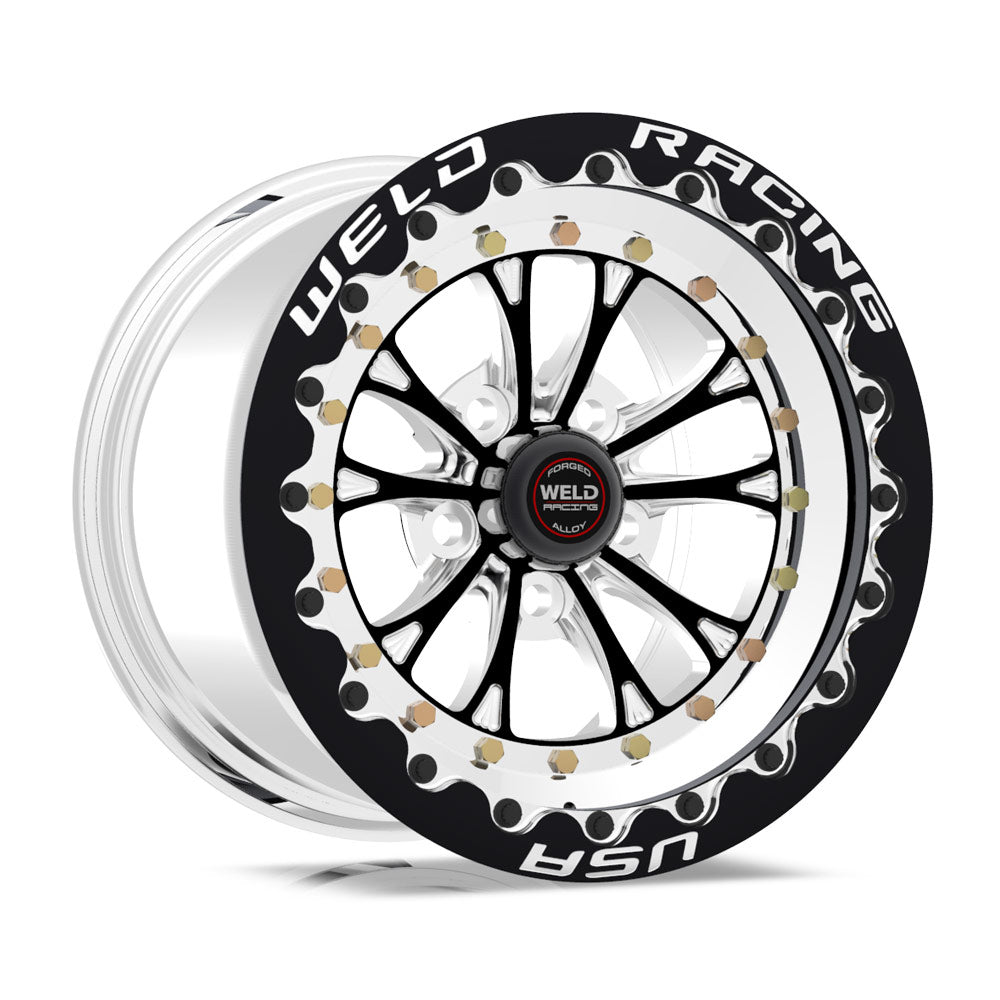 V-series Drag Wheel Blk 15x12 5x4.5 BC 6.0 BS  -  84B-512212MB