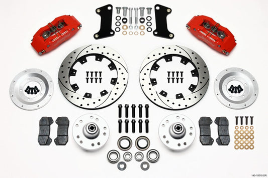 Front Disc Brake Kit Red 67-72 Camaro Nova 12.19  -  140-10510-DR