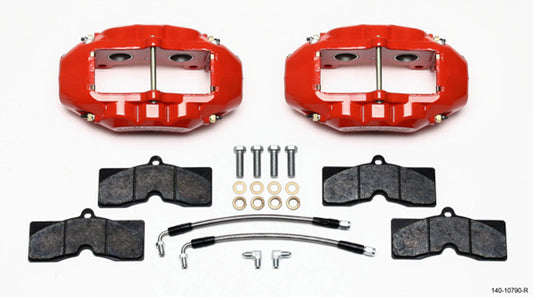 Rear Brake Kit 65-82 Corvette Red Powdercoat  -  140-10790-R