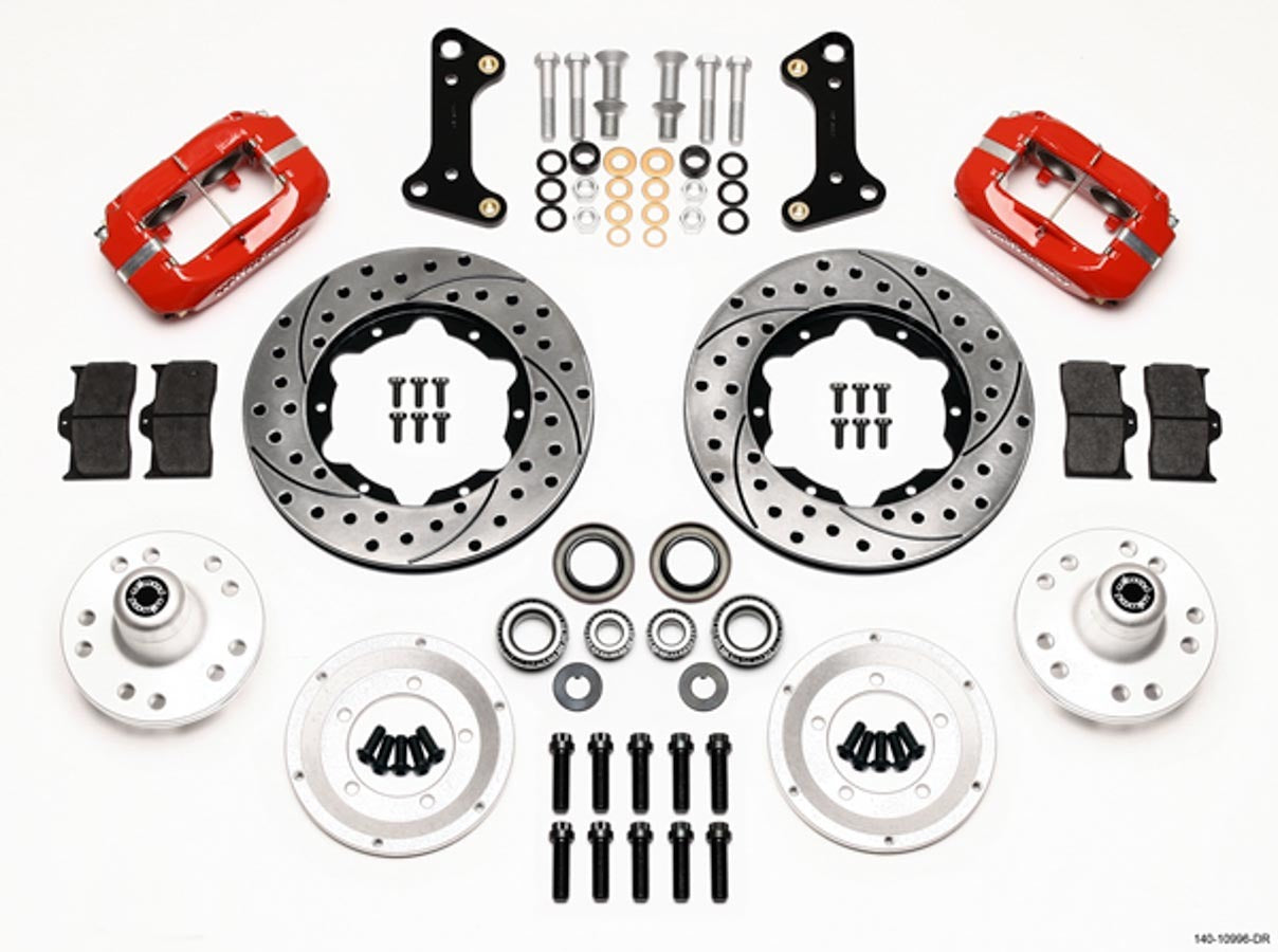 HD Front Brake Kit 67-72 Camaro/Nova Drilled  -  140-10996-DR