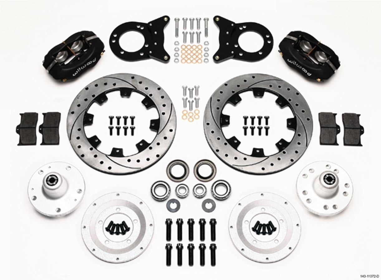 Front Disc Kit HD 65-69 Mustang Drilled  -  140-11072-D