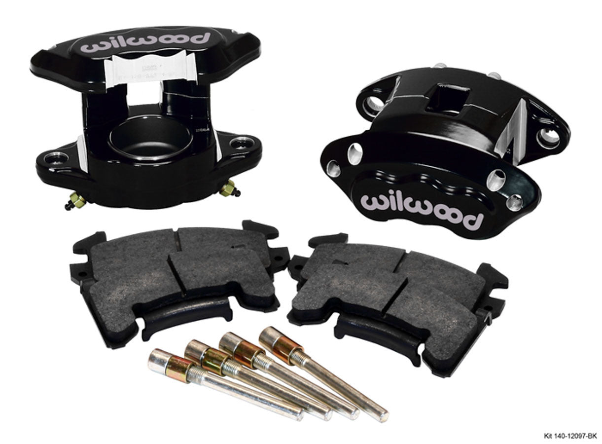 Front Caliper Kit D154/ Metric GM Blk Powdercoat  -  140-12097-BK