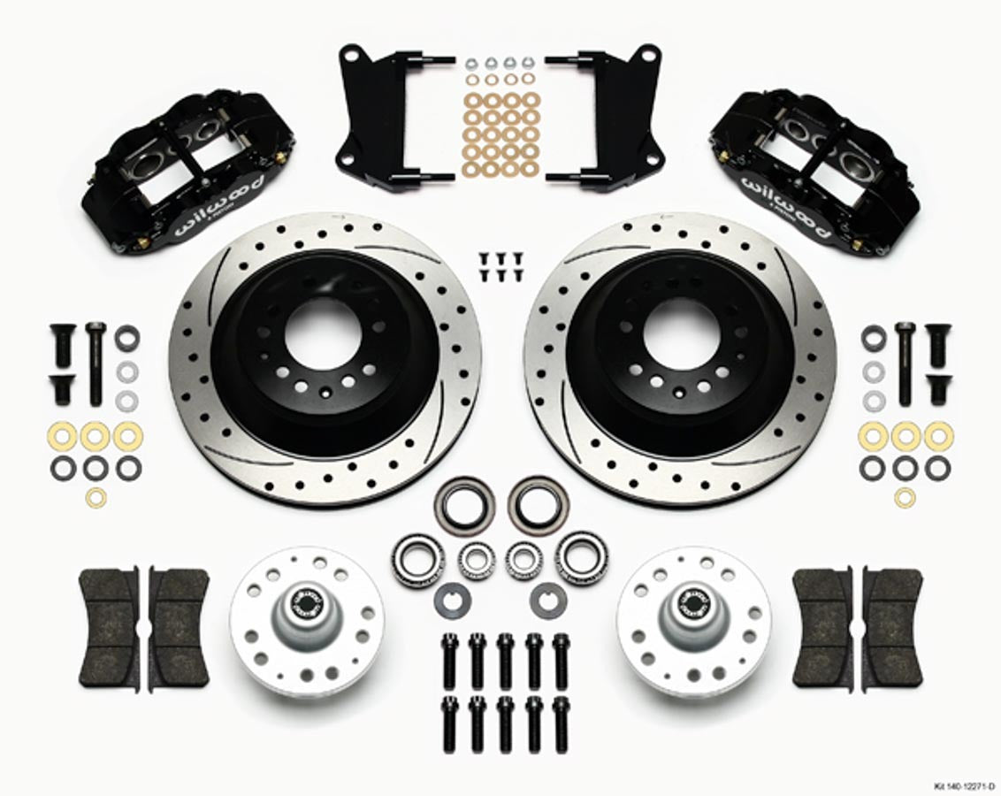 Front Disc Brake Kit Blk 67-72 Camaro Nova 12.88  -  140-12271-D