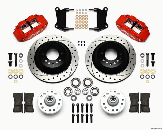 Front Disc Brake Kit Red 67-72 Camaro Nova 12.88  -  140-12271-DR