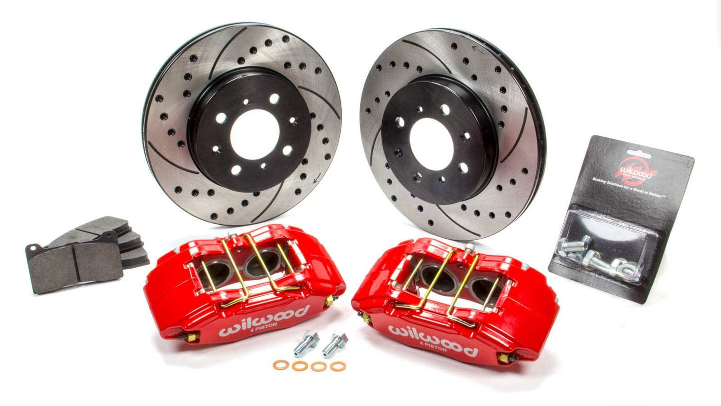 Brake Kit Front Honda/Acura Red Drilled  -  140-12996-DR