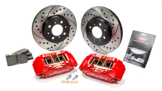 Brake Kit Front Honda/Acura Red Drilled  -  140-12996-DR