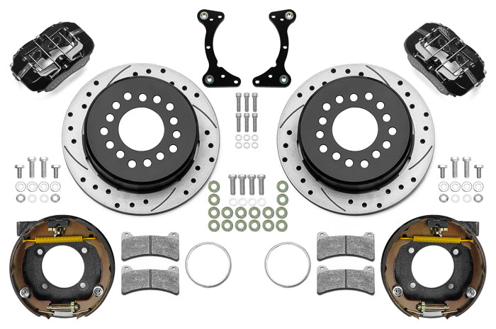 Brake Kit Rear Black FDP Drilled 11in GM G Body  -  140-17120-D