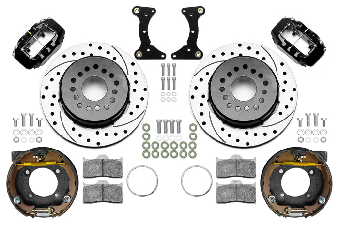 Brake Kit Rear Black FDL Drilled 12in GM G Body  -  140-17121-D