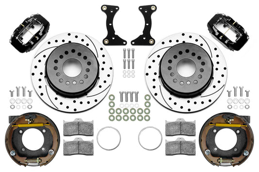 Brake Kit Rear Black FDL Drilled 12in GM G Body  -  140-17121-D