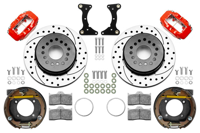 Brake Kit Rear Red FDL Drilled 12in GM G Body  -  140-17121-DR