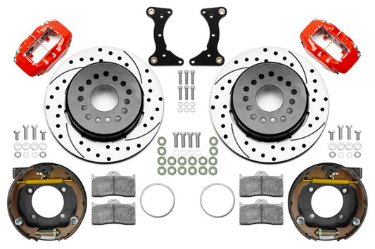 Brake Kit Rear Red FDL Drilled 12in GM G Body  -  140-17121-DR