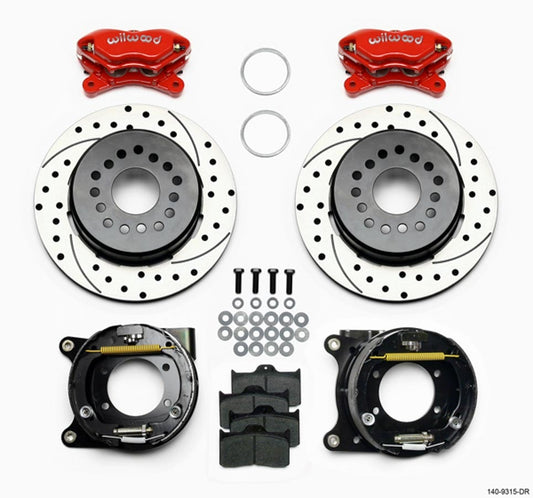 Brake Kit Rear GM 12 Bolt Drilled Red  -  140-9315-DR